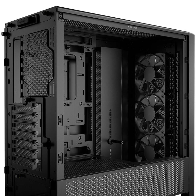 Detaljbilde av Corsair Frame 4000D RS kabinett midtårn E-ATX herdet glass svart