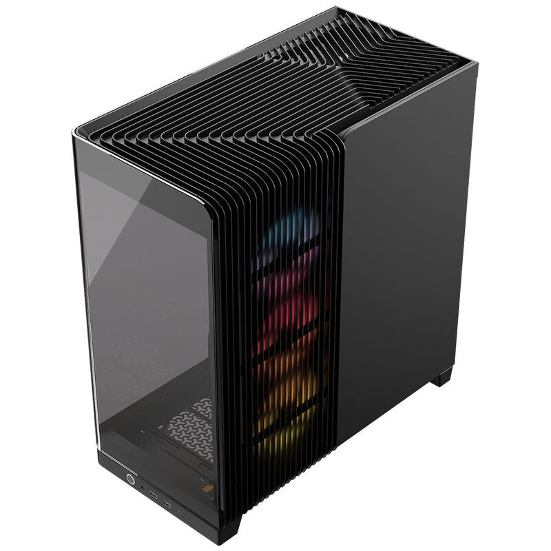 Nærbilde av RGB-vifte i Corsair FRAME 4500X LX-R RGB kabinett