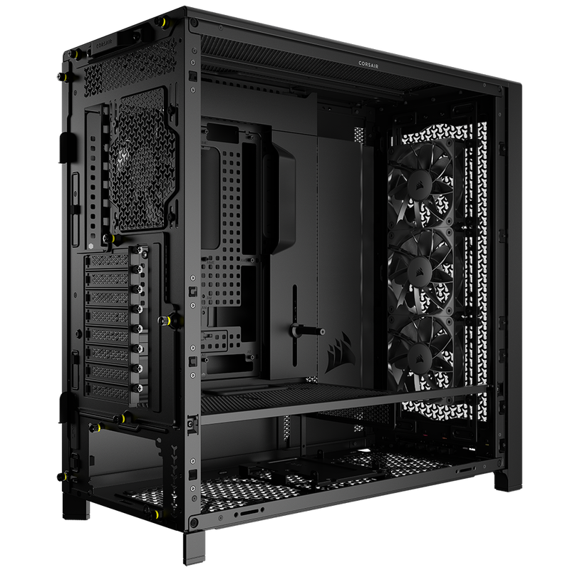 Corsair Frame 5000D kabinett midtårn E-ATX herdet glass svart bakside