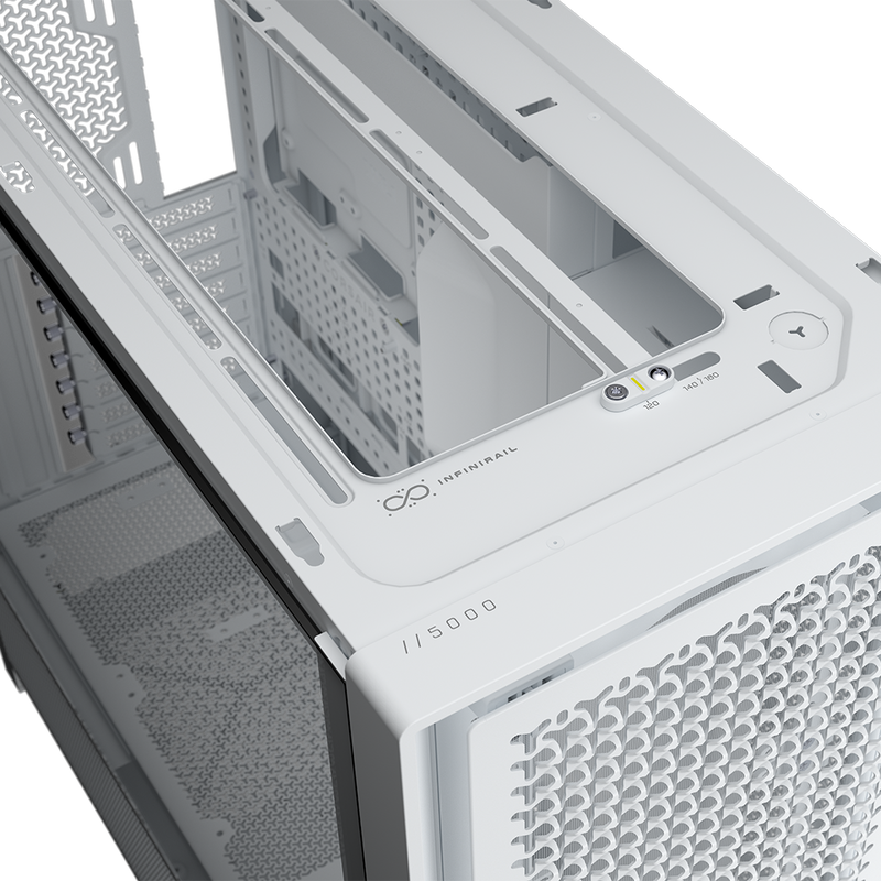 Corsair Frame 5000D RS ARGB kabinett midtårn hvit ARGB-lysdetalj