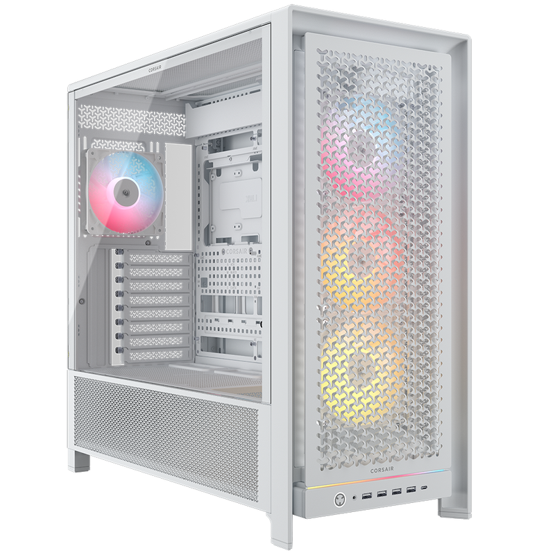 Corsair Frame 5000D RS ARGB kabinett midtårn hvit forfra