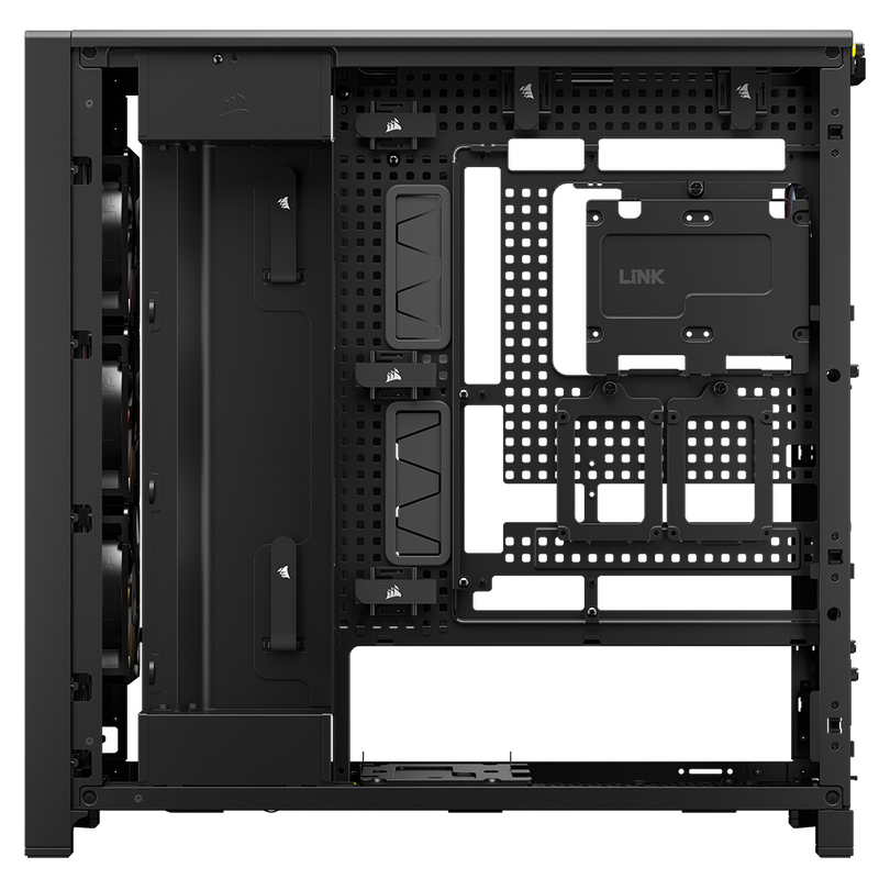 Corsair Frame 5000D RS ARGB kabinett topplokk med vifteåpninger