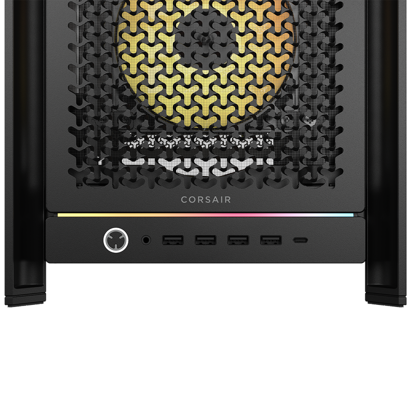 Detalj av Corsair Frame 5000D RS ARGB kabinett vifte