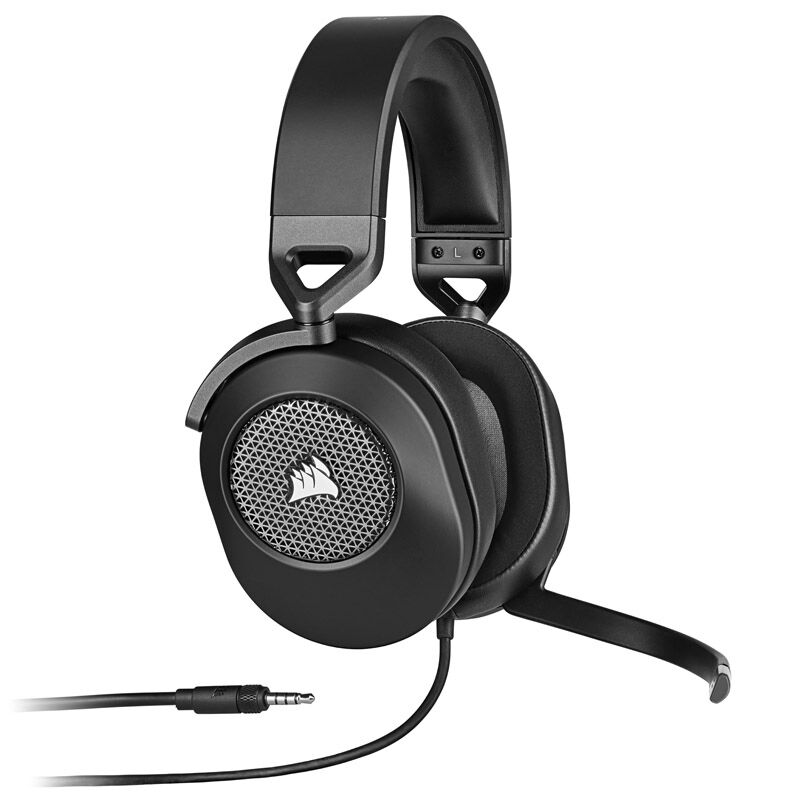 Corsair HS65 Surround gamingheadset 7.1 50 mm svart forfra