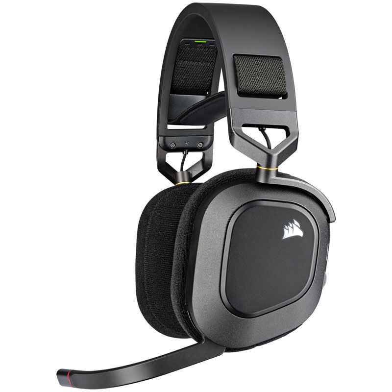 Corsair HS80 RGB trådløst gamingheadset forfra