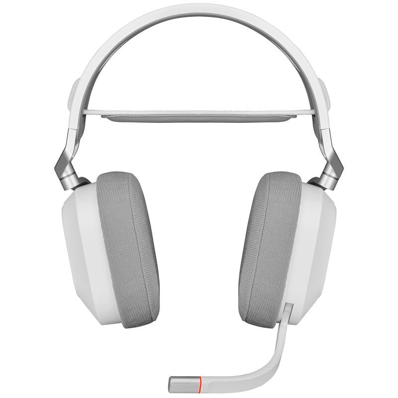 Corsair HS80 RGB trådløst gamingheadset 7.1 Surround hvit bakside