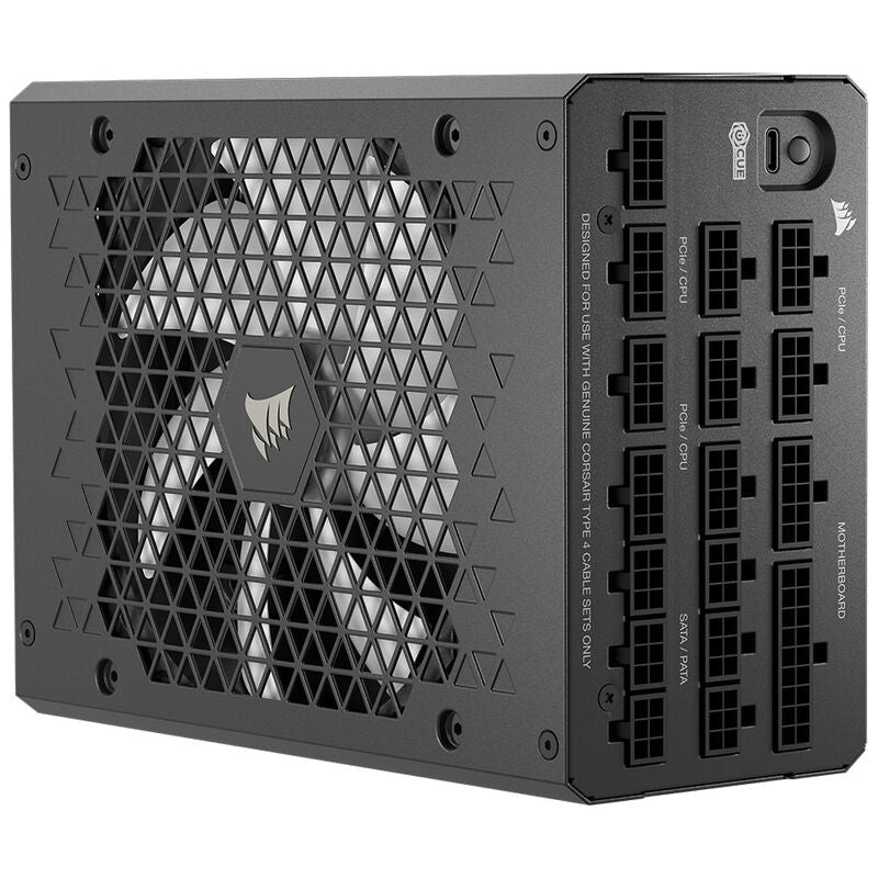 Detalj av Corsair HX1500i strømforsyning vifte