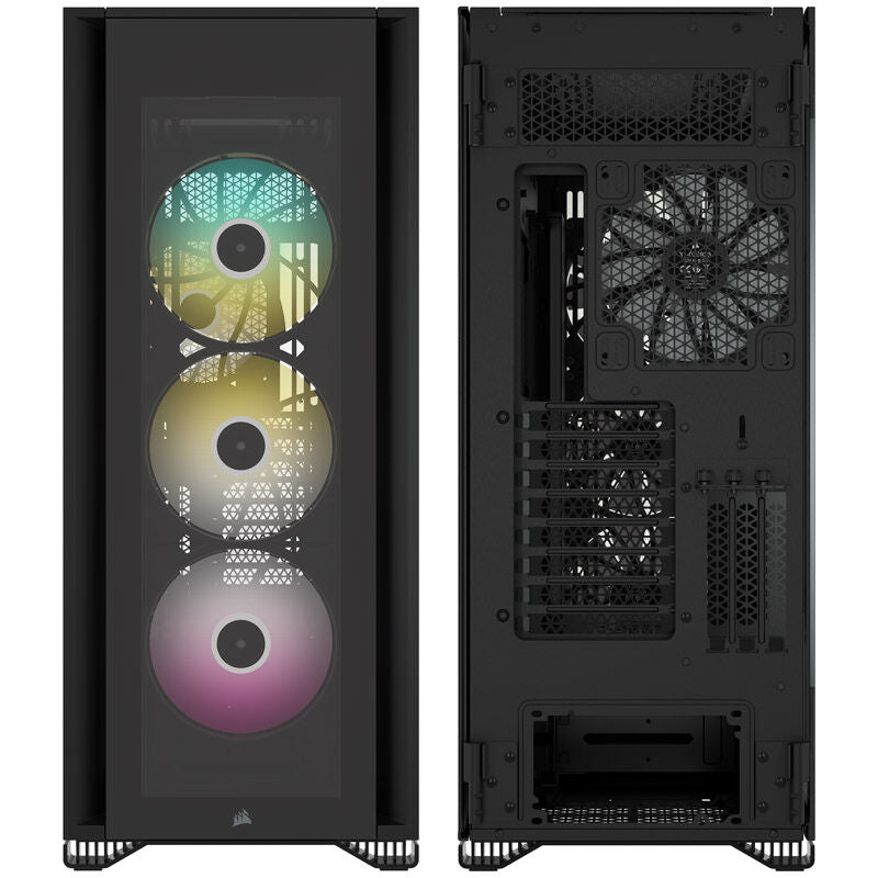 Corsair iCUE 7000X RGB fulltårn E-ATX herdet glass svart montert