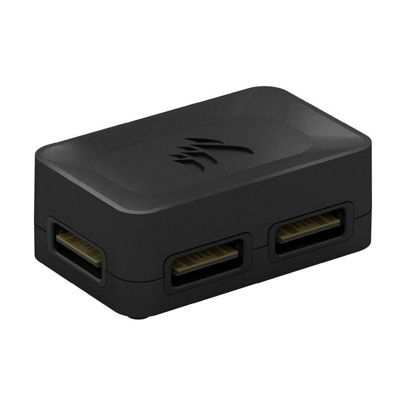Corsair iCUE LINK 4-veis splitter svart forfra