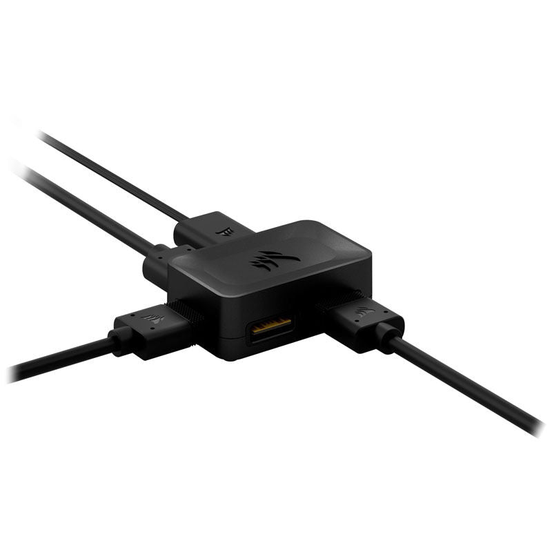 Corsair iCUE LINK 4-veis splitter svart bakside