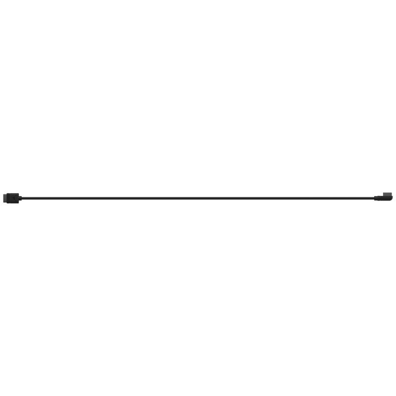 Nærbilde av Corsair iCUE LINK kabel 90 grader svart 60 cm kontakt