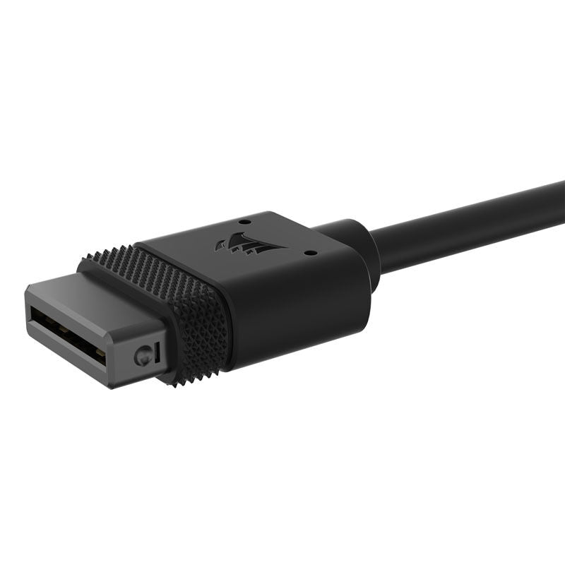 Corsair iCUE LINK kabel rett 10 cm 2-pakk svart montert i PC