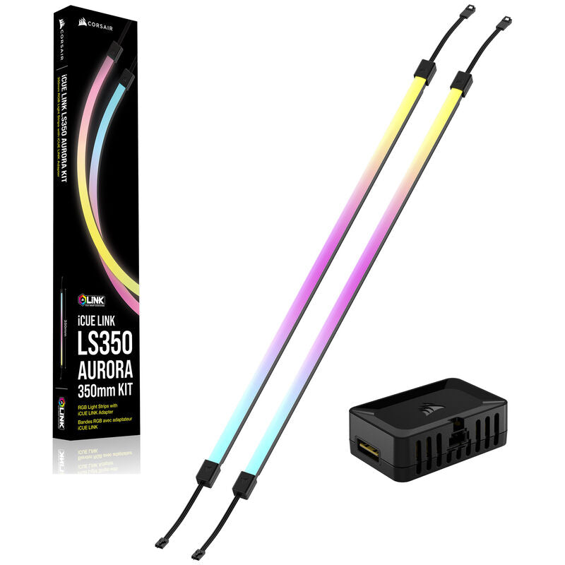 Corsair iCUE LINK LS350 Aurora RGB LED-strips forfra