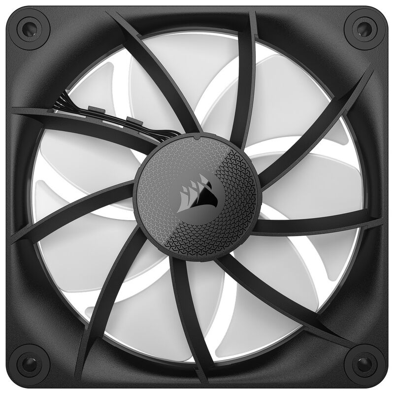 Detalj av RGB-belysning på Corsair iCUE Link LX120 RGB PWM vifte 120 mm svart