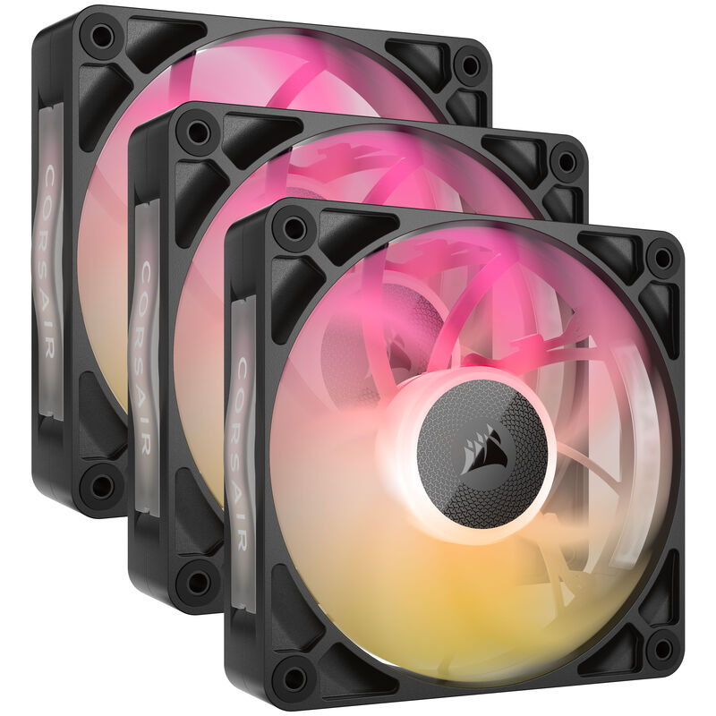 Corsair iCUE LINK RX120 MAX RGB PWM vifte 3-pack forfra