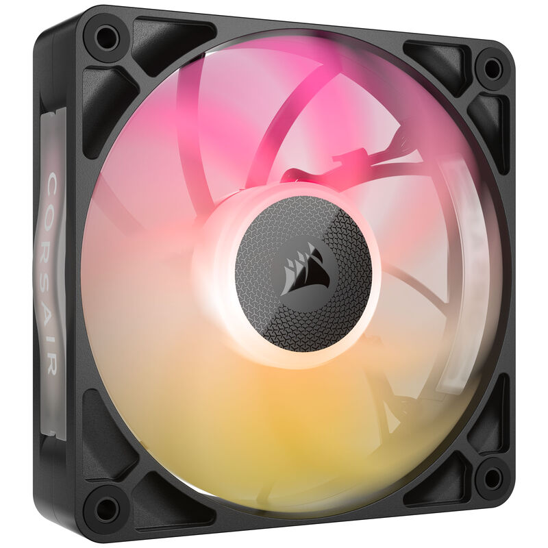 Corsair iCUE LINK RX120 MAX RGB PWM vifte 3-pack montert i PC