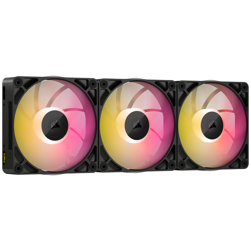 Detalj av Corsair iCUE LINK RX120 MAX RGB PWM vifte 3-pack rotor