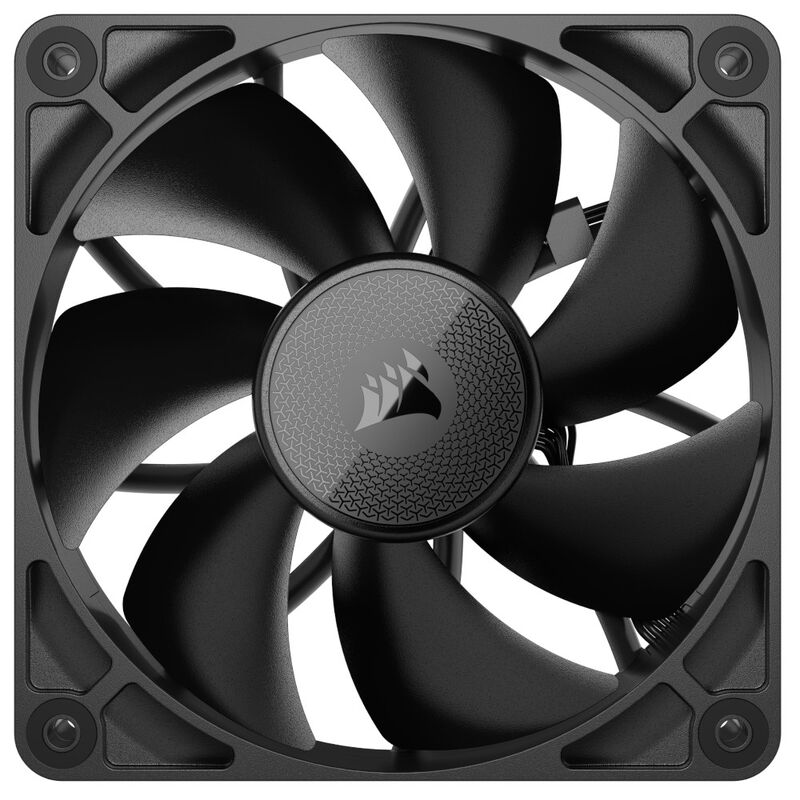 Nærbilde av rotorblad Corsair iCUE LINK RX120 PWM vifte 3-pakk 120 mm svart