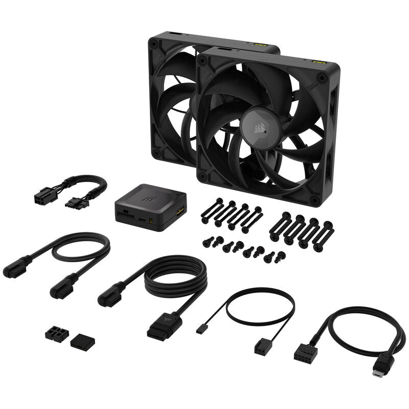 Corsair iCUE LINK RX140 MAX PWM vifte 140 mm avstand fra vifteblad