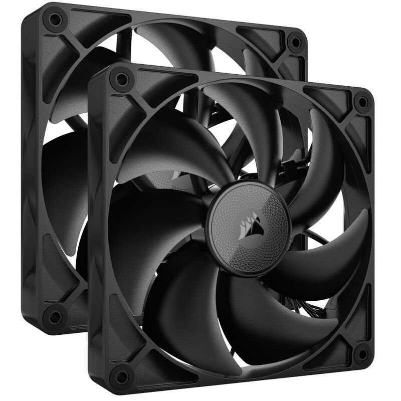 Corsair iCUE LINK RX140 PWM vifte 2-pakning 140 mm svart forfra
