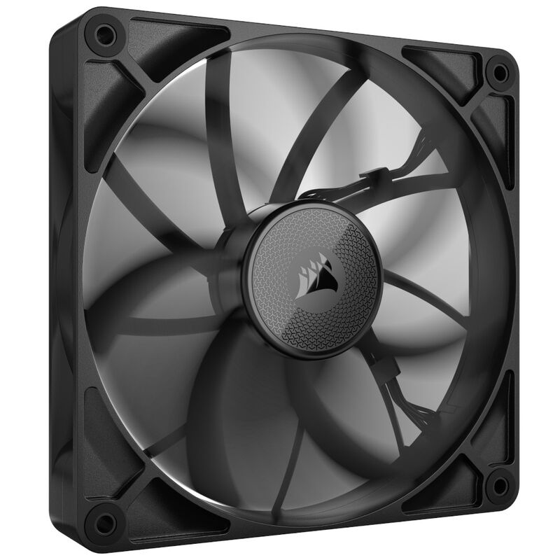 Detalj av Corsair iCUE LINK RX140 PWM vifte 2-pakning 140 mm svart