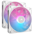 Corsair iCUE LINK RX140 RGB vifte 140 mm PWM 2-pakning hvit forfra