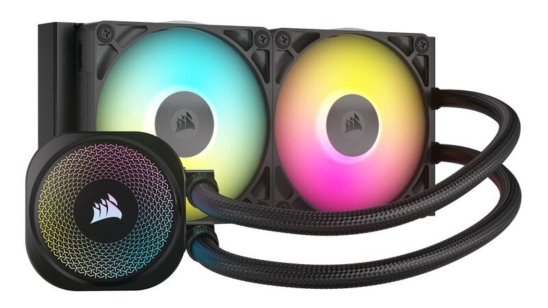 Corsair iCUE LINK Titan 240 RX RGB AIO vannkjøling forfra