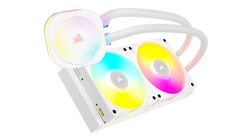Corsair iCUE LINK Titan 240RX RGB AIO vannkjøling bakside