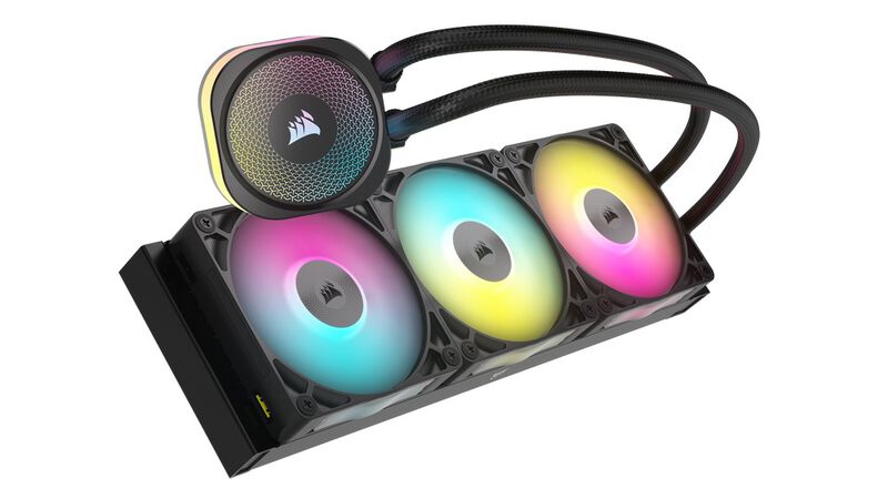 Corsair iCUE LINK Titan 360 RX RGB AIO vannkjøling bakside
