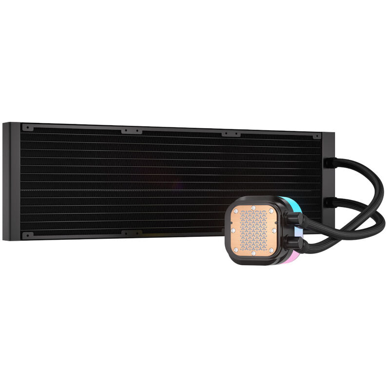 Nærbilde av Corsair iCUE LINK Titan 420 RX RGB AIO pumpe