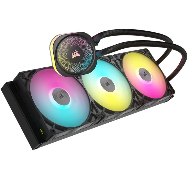 Corsair iCUE LINK Titan 420 RX RGB AIO vannkjøling bakside