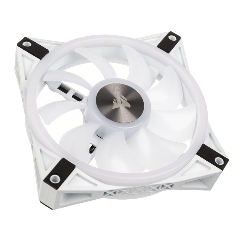 Corsair iCUE QL120 RGB PWM vifte 120 mm hvit bakside
