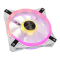 Corsair iCUE QL120 RGB PWM vifte 120 mm hvit forfra