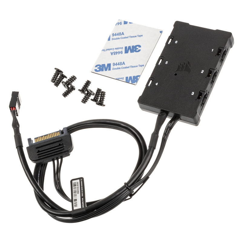Corsair iCUE QL140 RGB PWM vifte 2-pack sett med kontroller