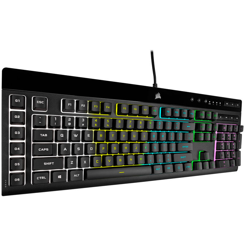 Corsair K55 RGB PRO gamingtastatur bakside med kabel