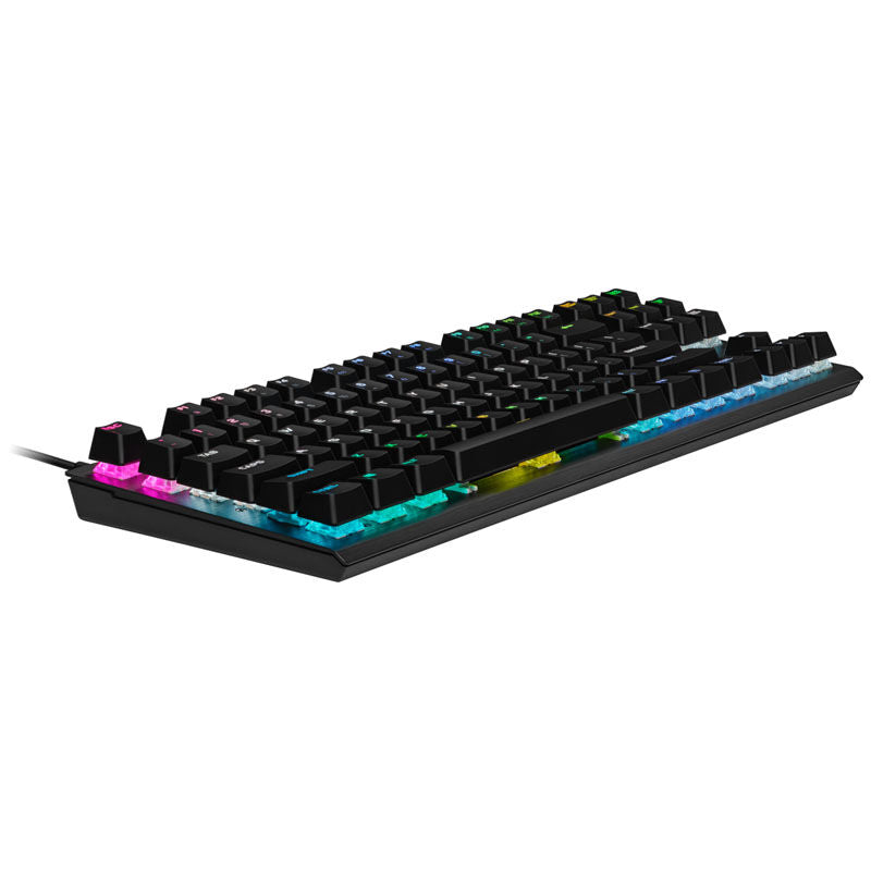 Corsair K60 PRO TKL gamingtastatur RGB Corsair OPX svart bakside
