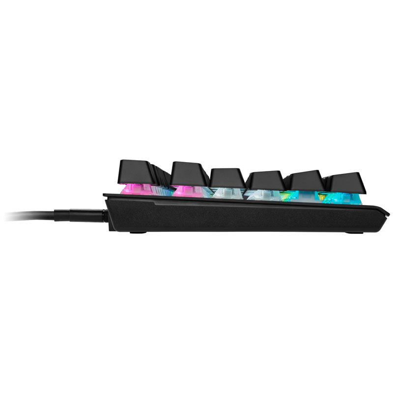 Detalj av Corsair K60 PRO TKL gamingtastatur RGB Corsair OPX svart