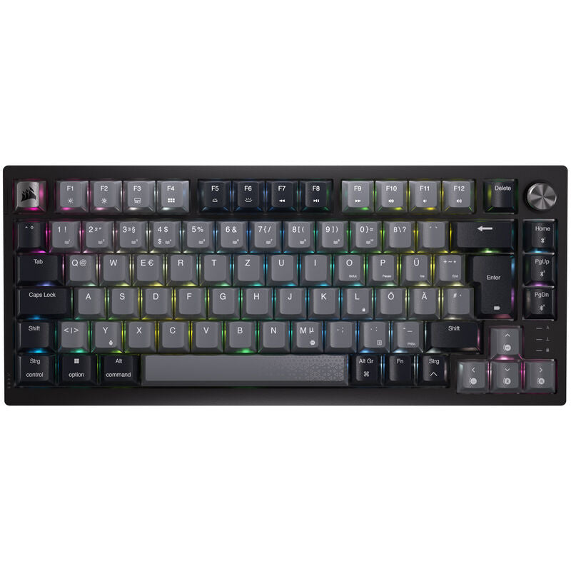 Corsair K65 Plus Wireless 75% gamingtastatur RGB MLX Red svart bakside