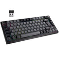 Corsair K65 Plus Wireless 75% gamingtastatur RGB MLX Red svart forfra