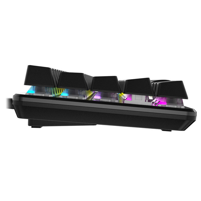Nærbilde av Corsair K65 PRO Mini RGB gamingtastatur 65% brytere