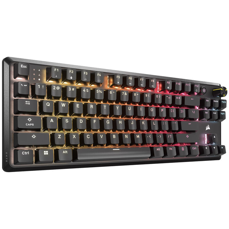 Detaljbilde av Corsair K70 Core TKL gamingtastatur RGB MLX Red V2 kablet taster