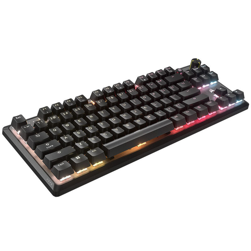 Bakside av Corsair K70 CORE TKL trådløs gamingtastatur RGB MLX Red svart