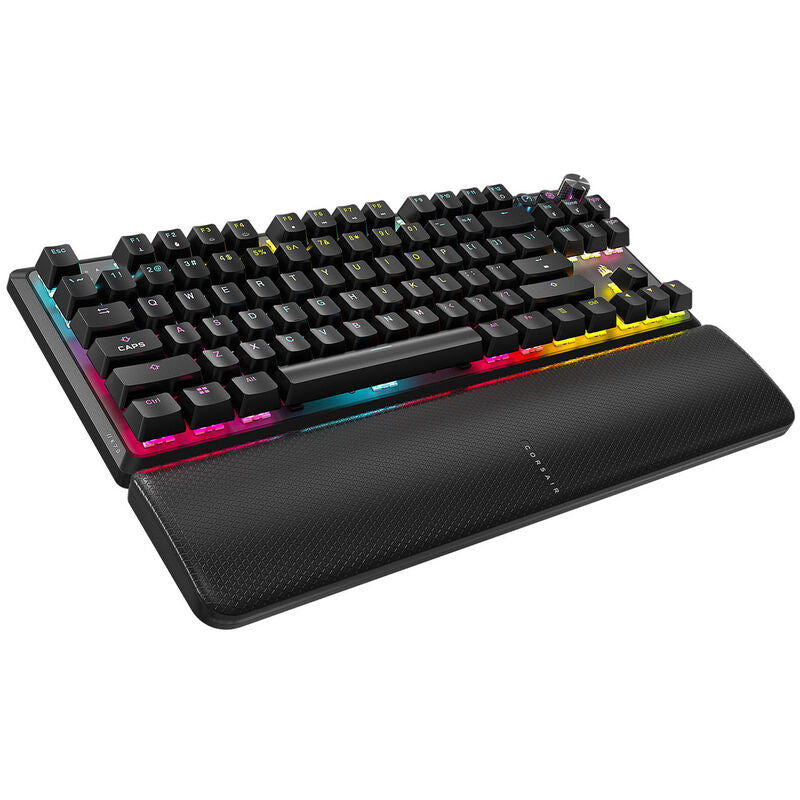 Corsair K70 CORE TKL trådløs gamingtastatur RGB MLX Red svart forfra