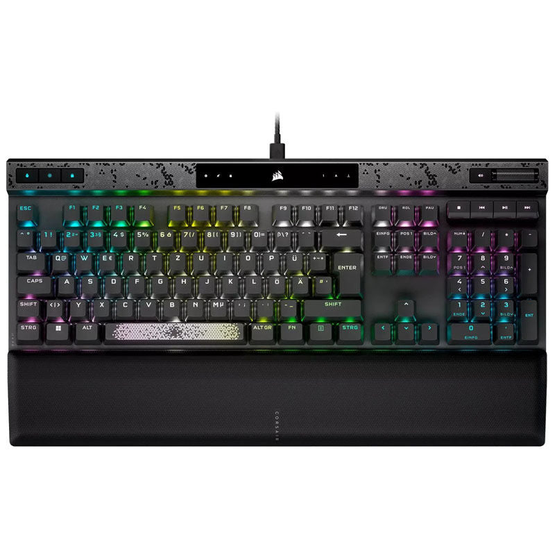 Bakside av Corsair K70 MAX RGB magnetisk-mekanisk gamingtastatur