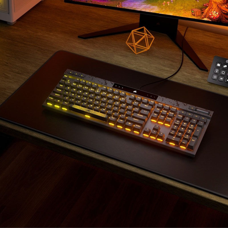 Nærbilde av Corsair MGX-switch på K70 MAX RGB