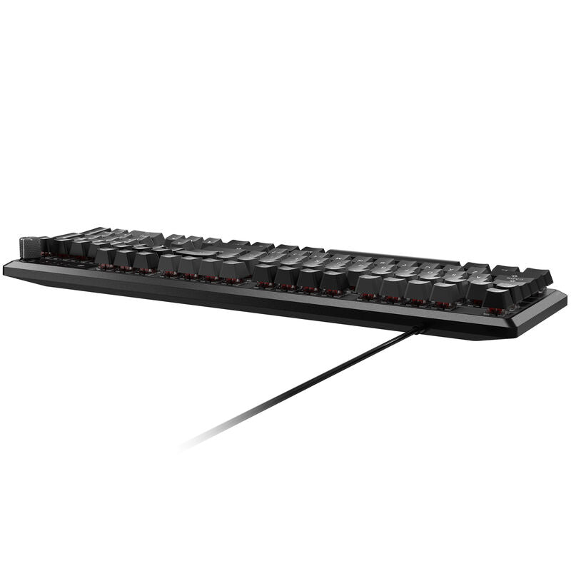 Corsair K70 RGB CORE mekanisk gamingtastatur Cherry MX Red montert på skrivebord