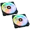 Corsair LL140 RGB PWM vifte 140 mm 2-pakning forfra