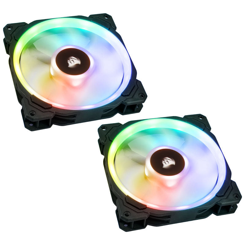 Corsair LL140 RGB PWM vifte 140 mm 2-pakning forfra