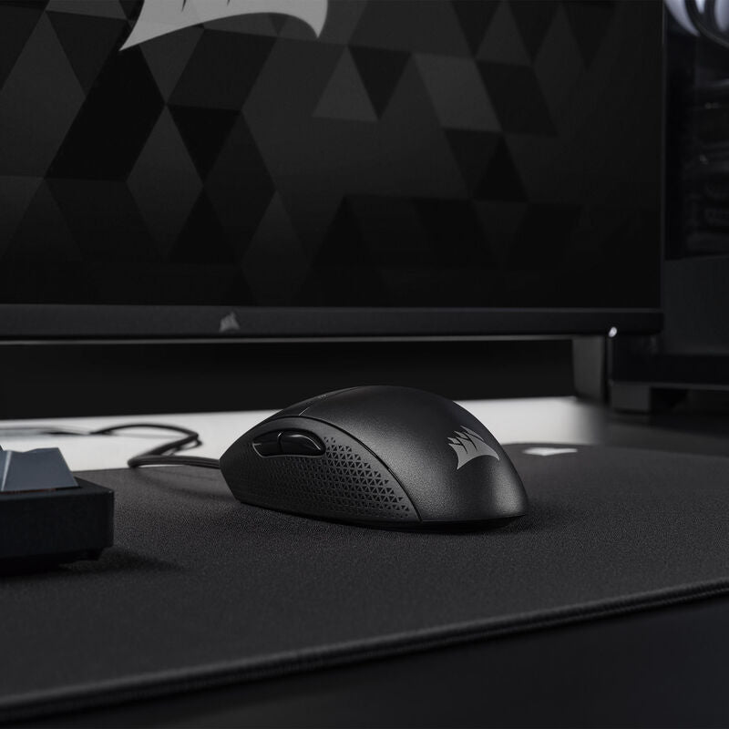 Corsair M55 kablet gamingmus 16000 DPI svart kabeldetalj