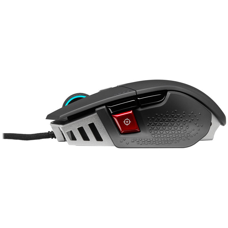 Detalj av Corsair M65 RGB Ultra gamingmus 26K DPI RGB svart